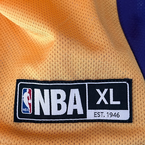 RARE NBA Los Angeles Lakers Ron Artest Jersey # 15 Mens size XL gold - Picture 5 of 7